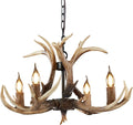 4 Lights Resin Deer Chandelier X32401