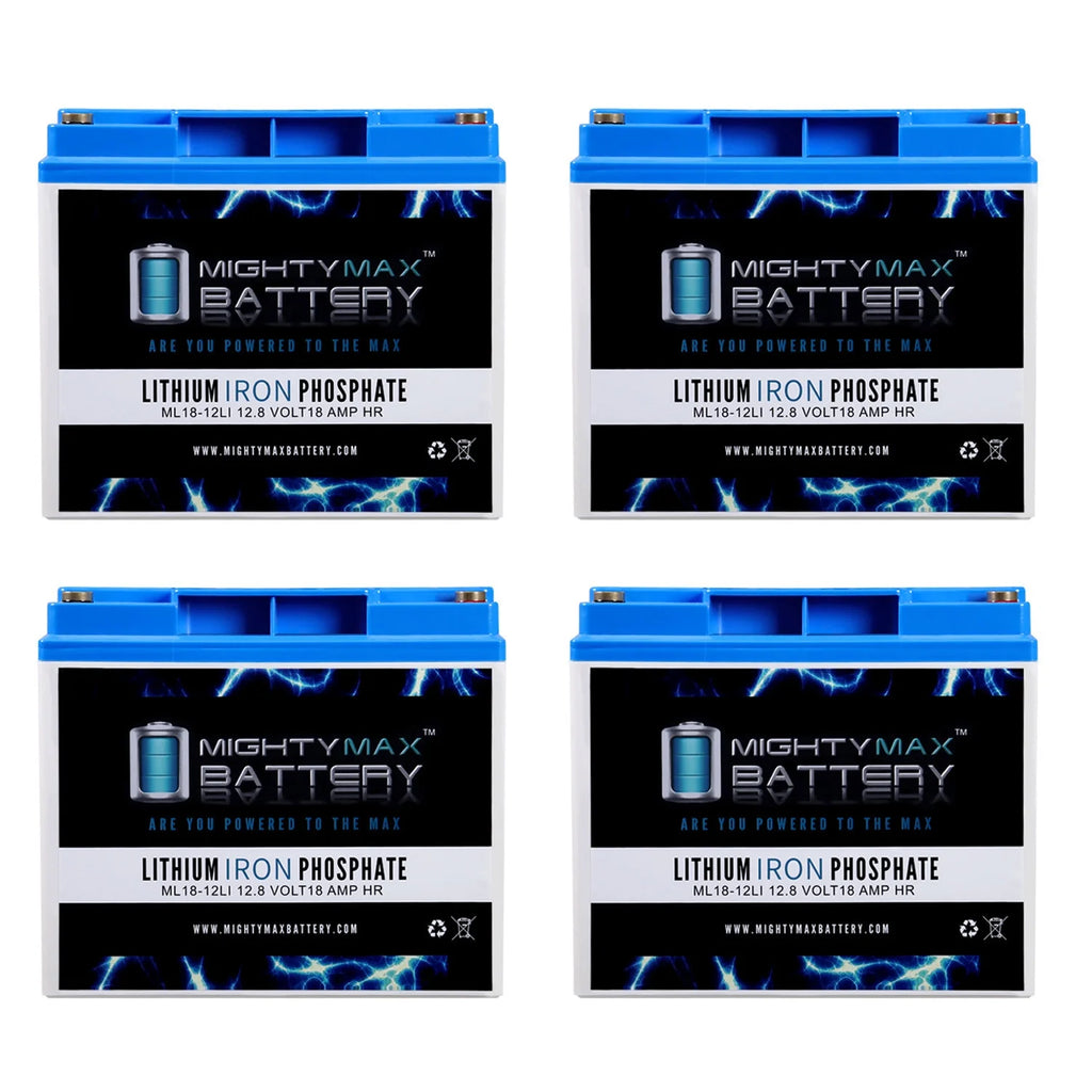 12V 18AH Lithium Replacement Battery 4 Pack B855