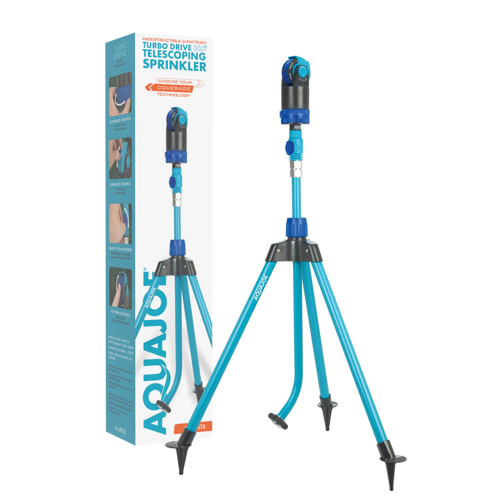 Telescoping Tripod Lawn & Garden Sprinkler, 6 Spray Patterns K9237