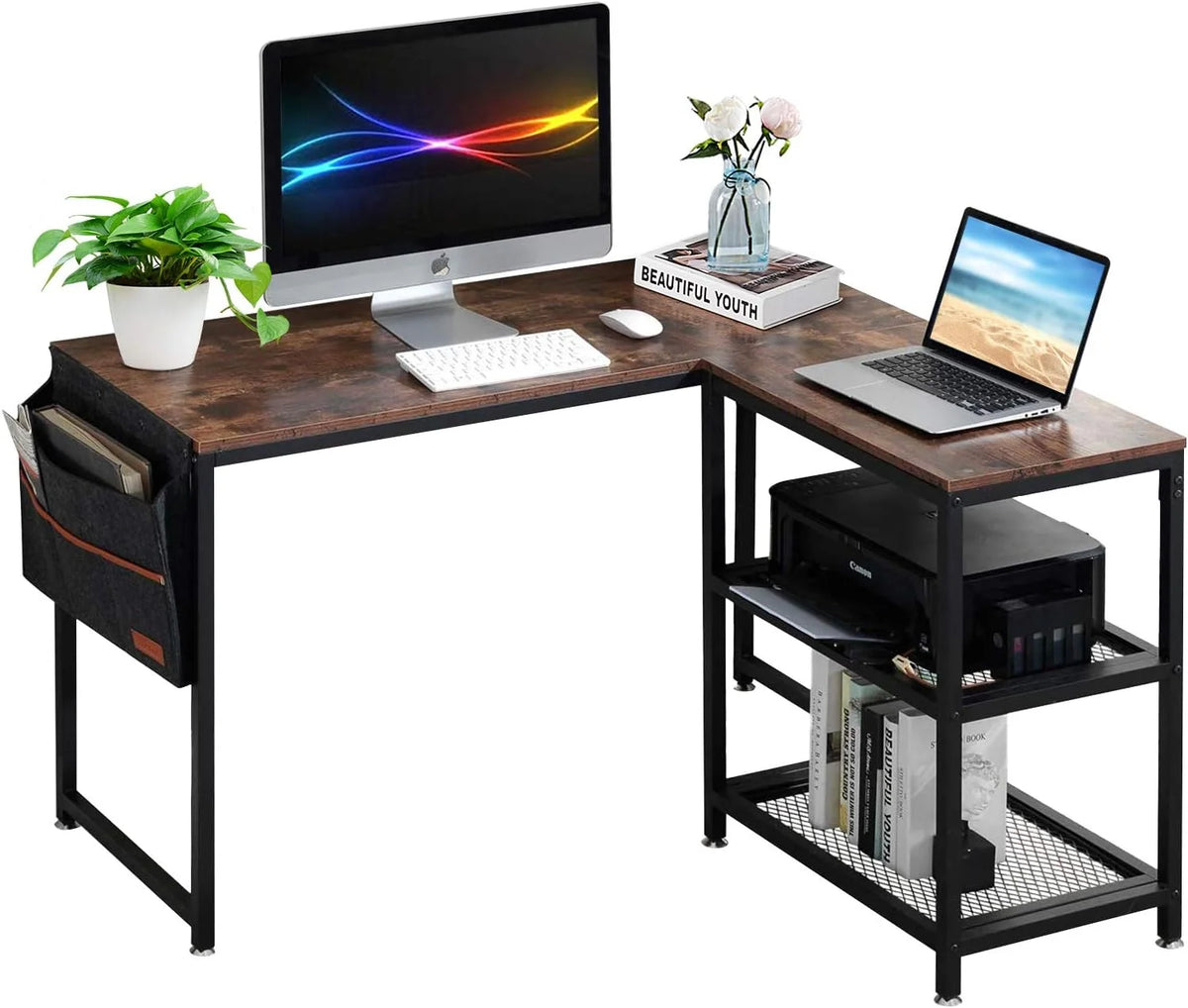 L Shaped Heavy Duty Computer Desk M748811