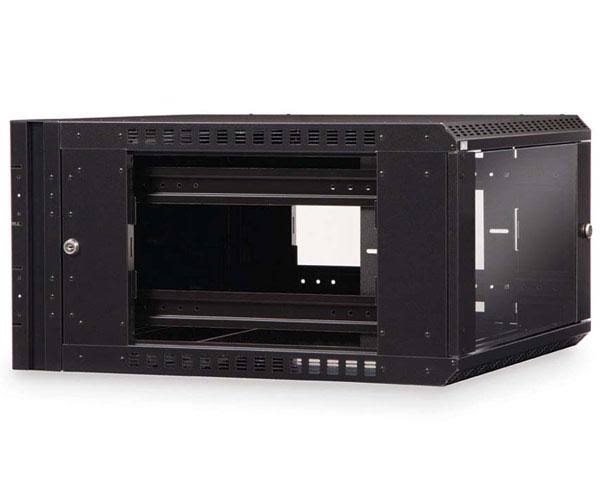 9U Swing-Out Wall Mount Cabinet with Glass Door J838285