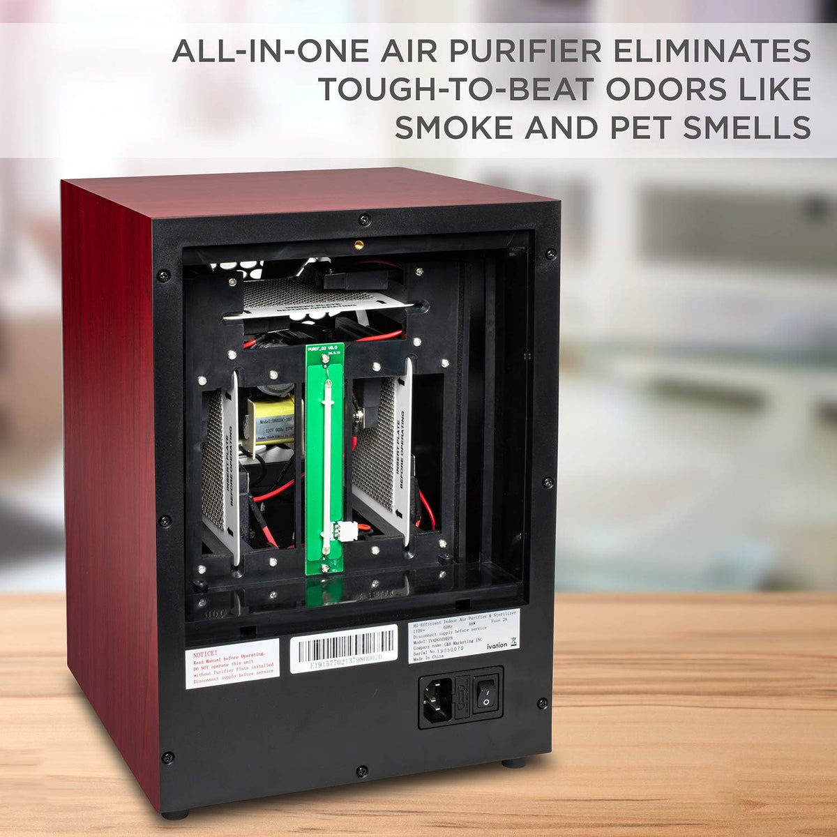 5-in-1 HEPA Air Purifier & Ozone Generator with Remote Y406