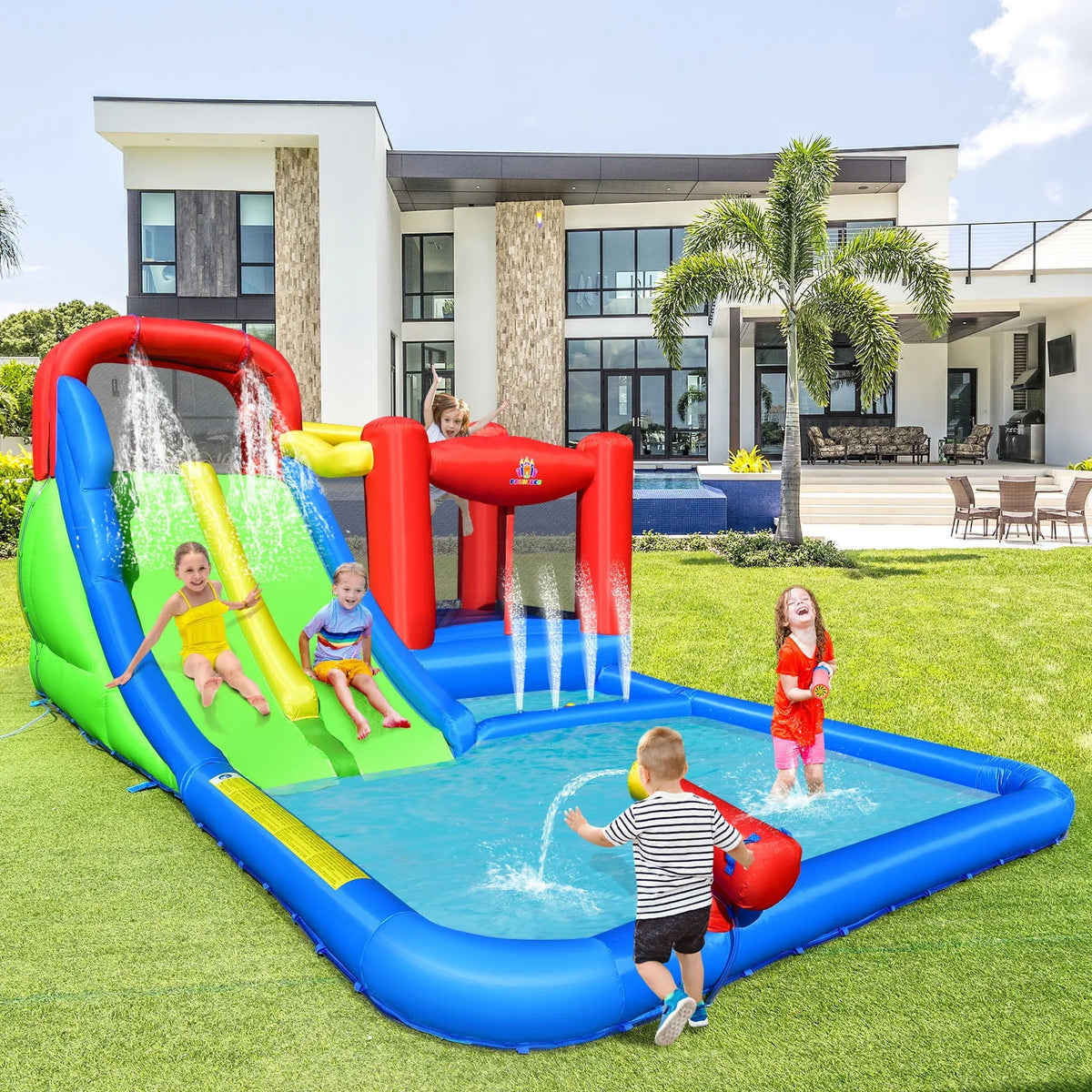 Inflatable Water Slide Kids Bounce Castle with Blower B101