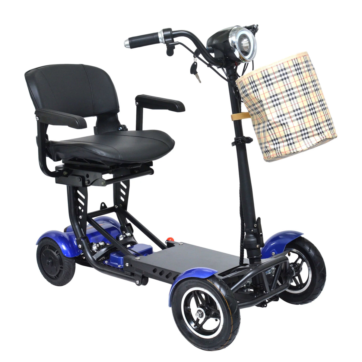 Blue 4 Wheel Foldable Electric Mobility Scooter F197902
