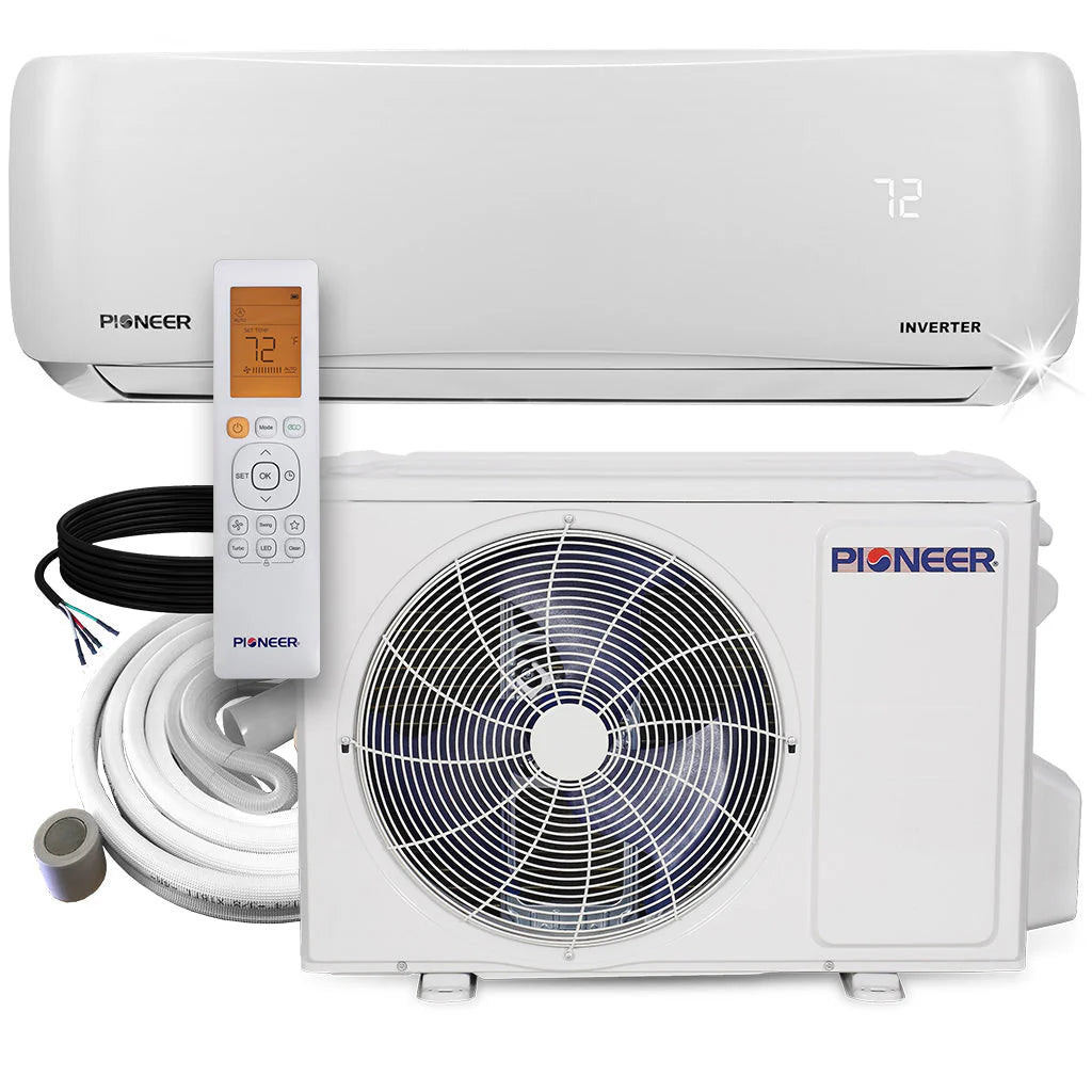 12,000 BTU 20.5 SEER 230V Ductless Mini-Split Inverter Air Conditioner Heat Pump System G2804