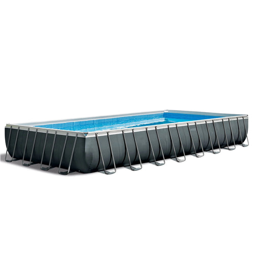32' x 16' x 52 Rectangular Above Ground Pool Set with Filter Pump N2555