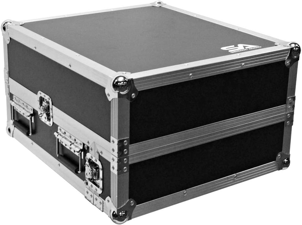 2 Space ATA Rack Case with 10U Mixer Top and Laptop Shelf T34133