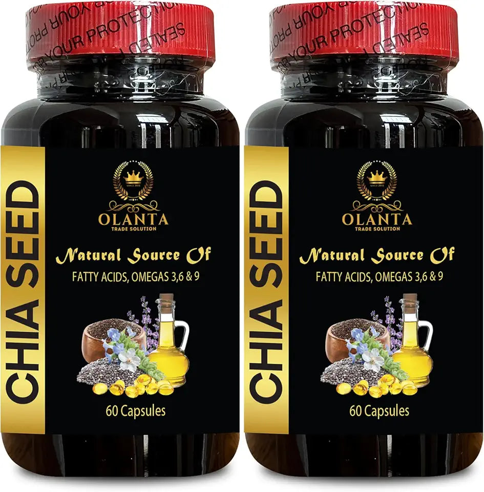 Organic Chia Seed Omega 3 Capsules D128698