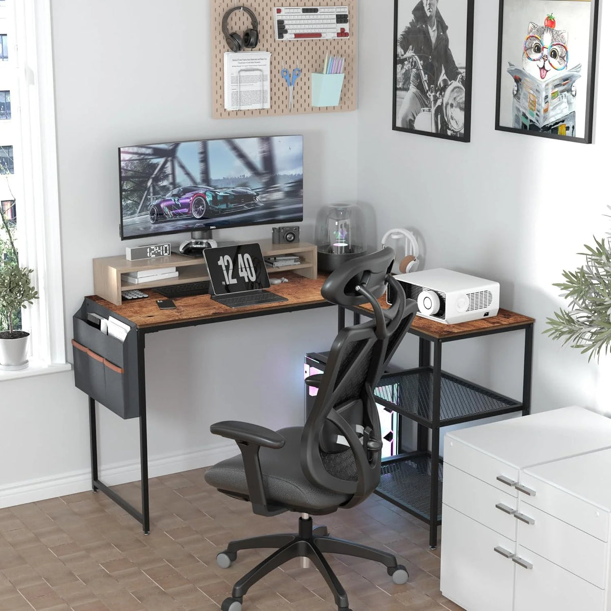 L Shaped Heavy Duty Computer Desk M748811