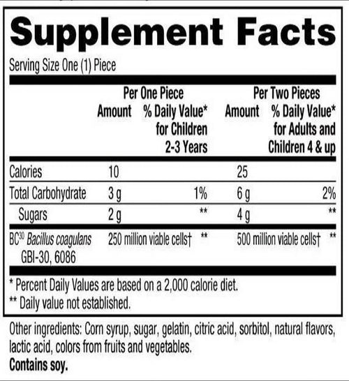 120 Gummies Probiotic E377