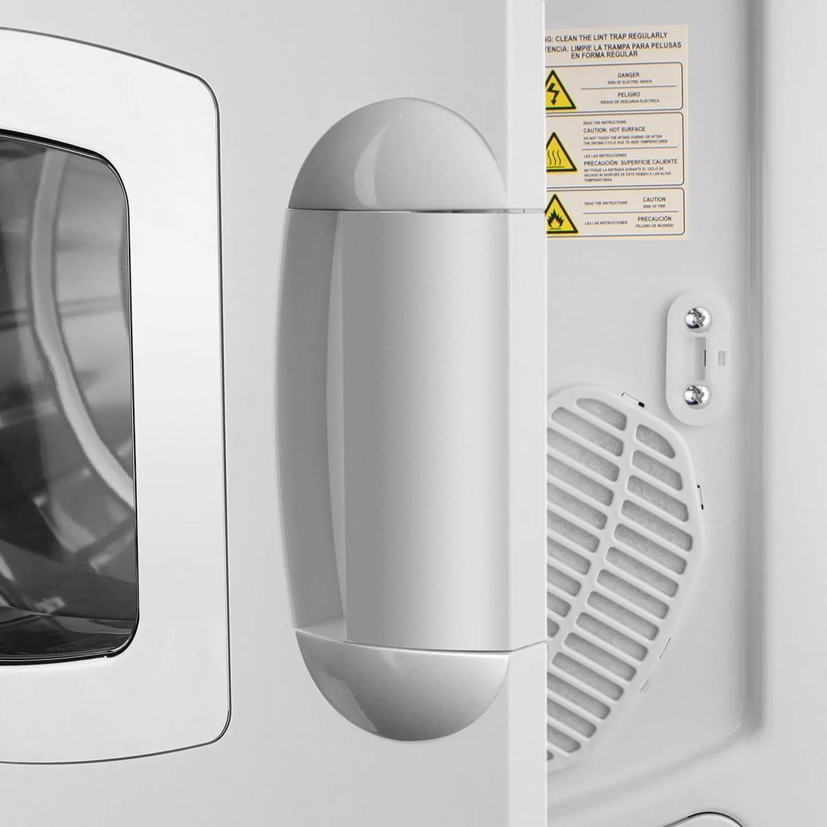 Electric Compact Laundry Dryer 8.8lbs Capacity White O192