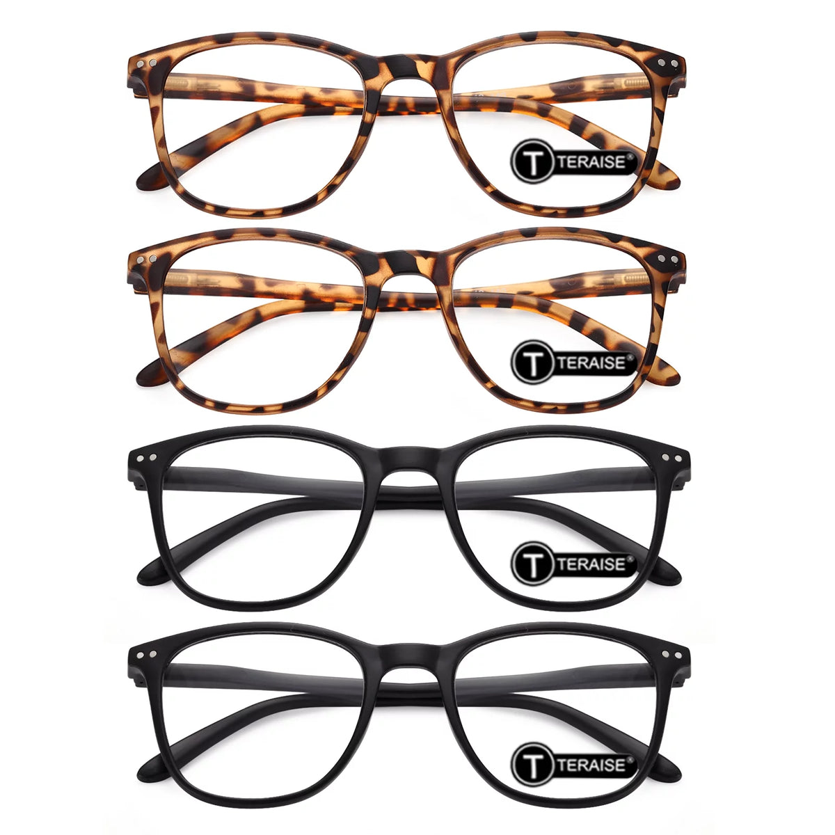 Black 3.5x Reading Glasses 4 Pack D7531