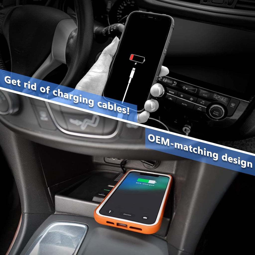Wireless Charging Center Console Organizer D34305