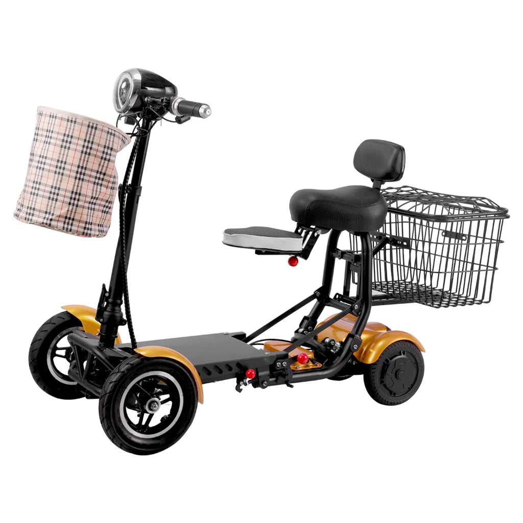 Blue 4 Wheel Foldable Electric Mobility Scooter F197902
