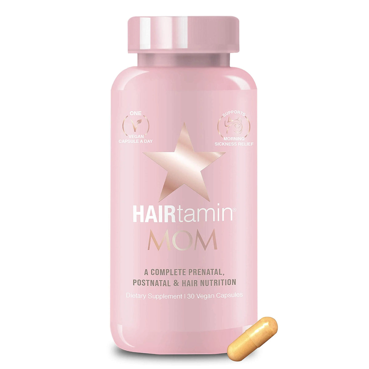 Vegan Prenatal & Postnatal Multivitamin Supplement with Biotin, Zinc, Iron 30 Counts H6014