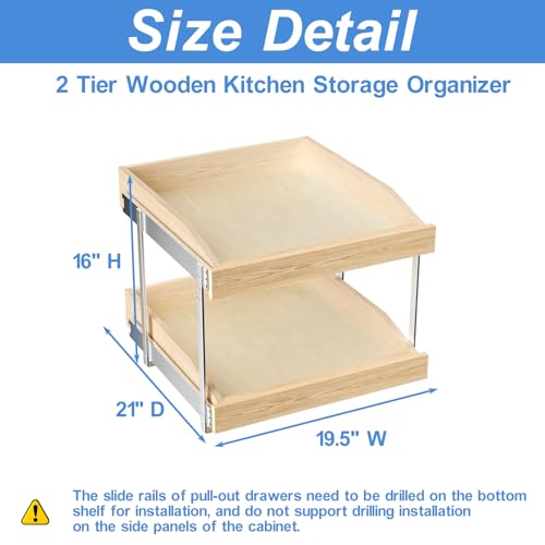 2-Tier Pull Out Cabinet Organizer N4386