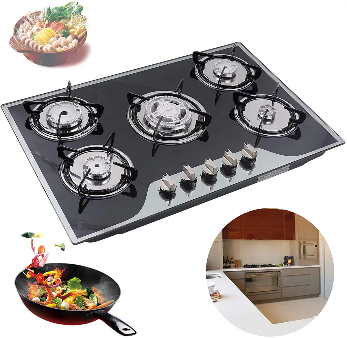 5 Burners Built-in Gas Cooktop A356428