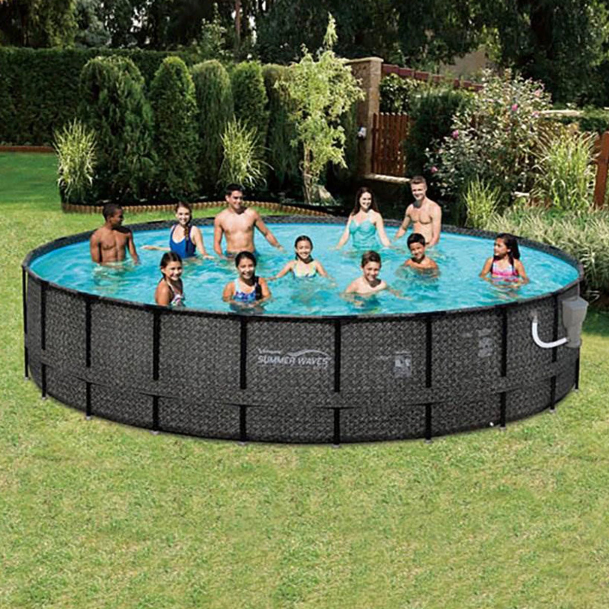 20ft x 48in Above Ground Frame Swimming Pool Set with Pump I6392