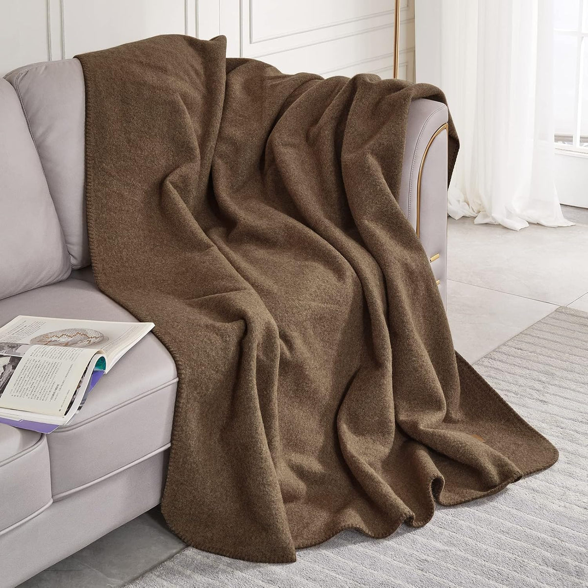 Merino Wool 60×80Inches Throw Blanket J84061