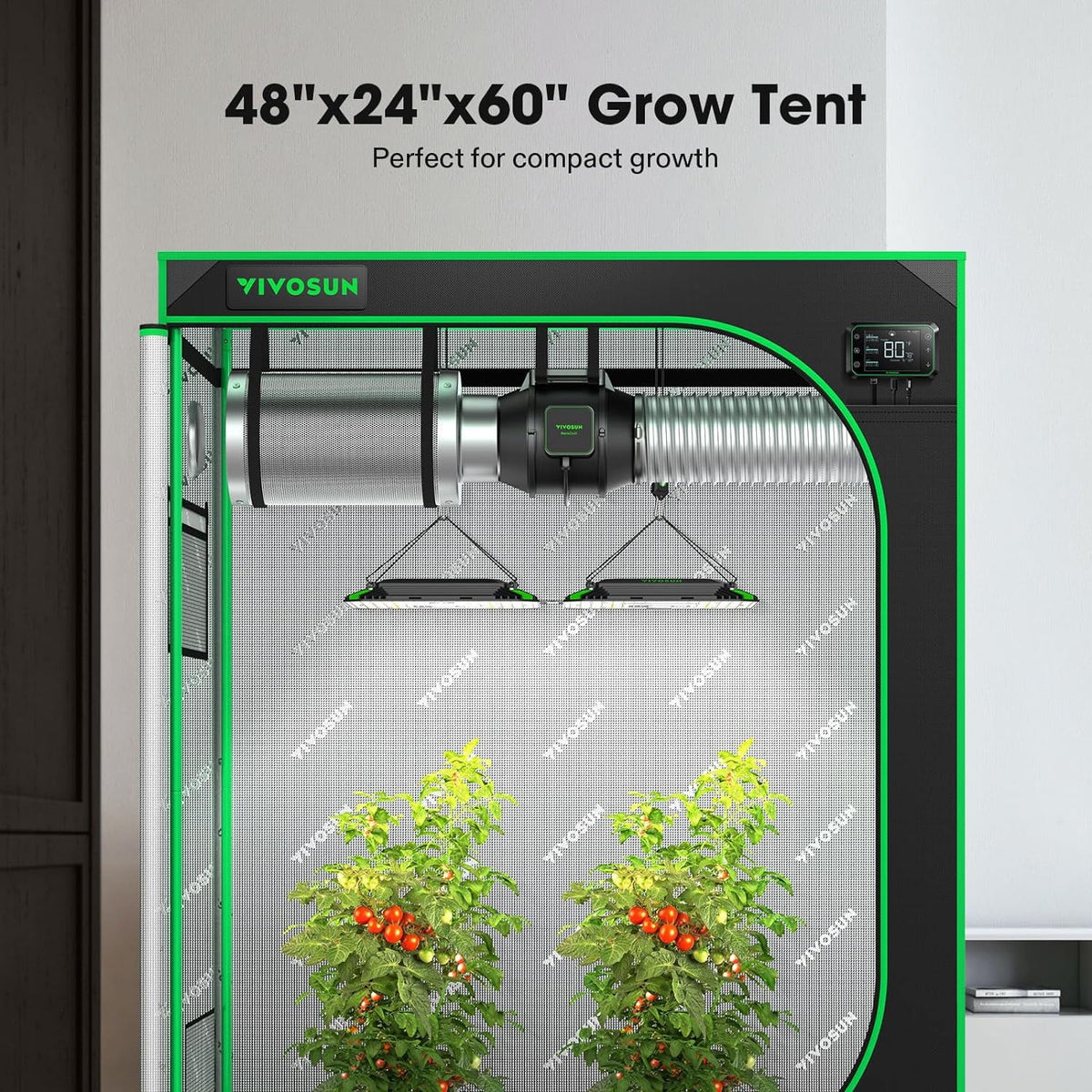 4x2 Grow Tent with Observation Window and Floor Tray Q53500
