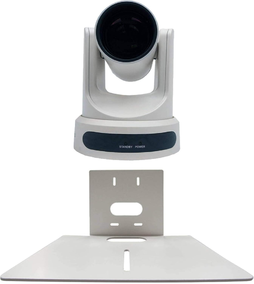 White PTZ Live Streaming Camera with Wall Mount H795