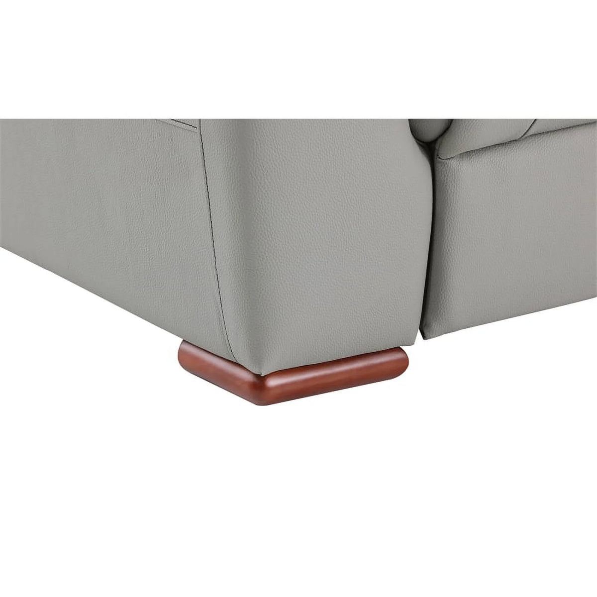 Gray Faux Leather Upholstered Sofa D937801