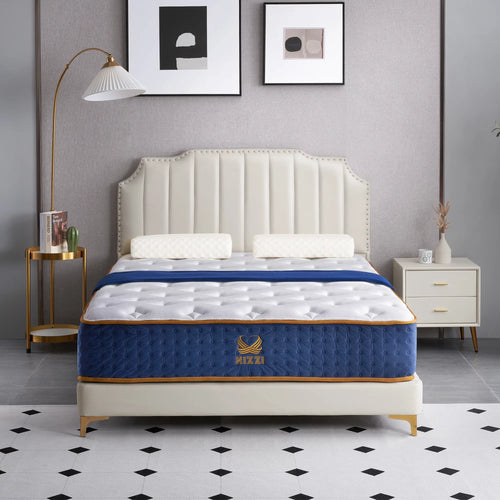 12 Inch Medium-Firm Hybrid Mattress with Cooling Gel Memory Foam Y91246