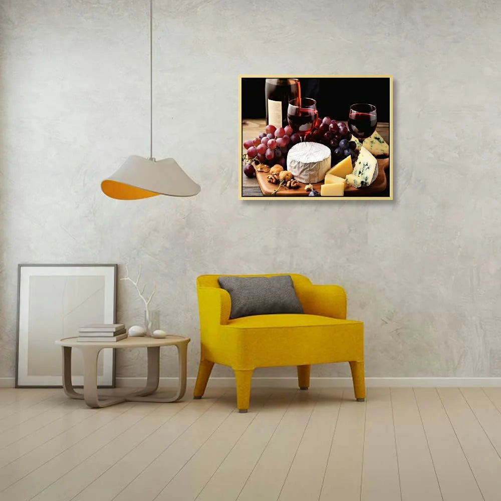 Wine Bottle Canvas Wall Art Decor Q4334
