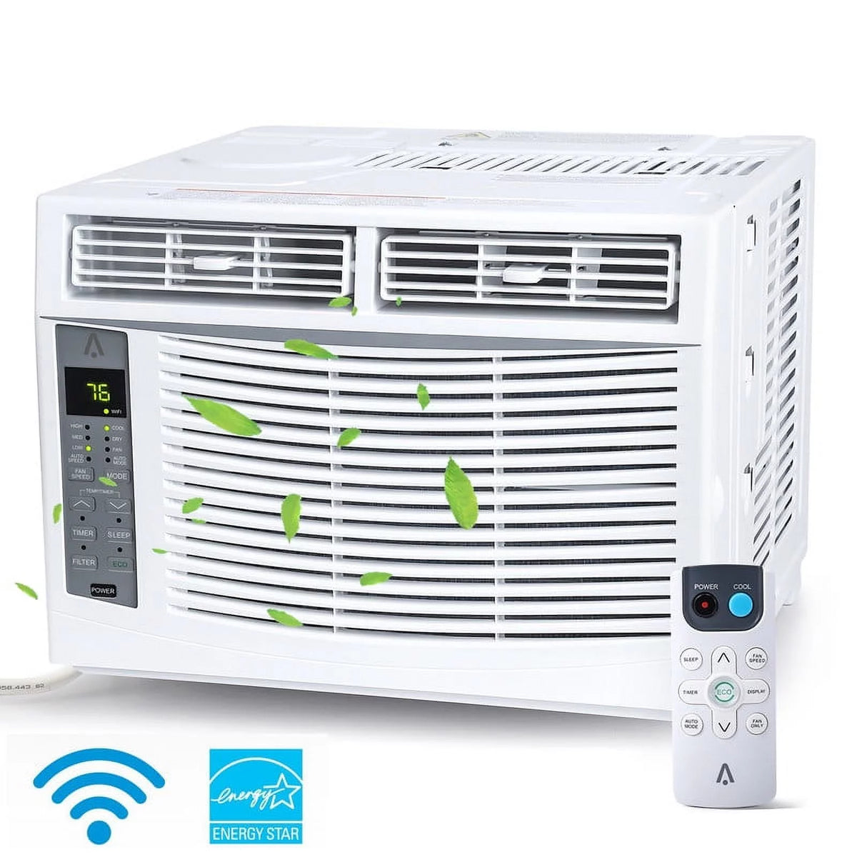 White 6,000 BTU Window-Mounted Air Conditioner N163