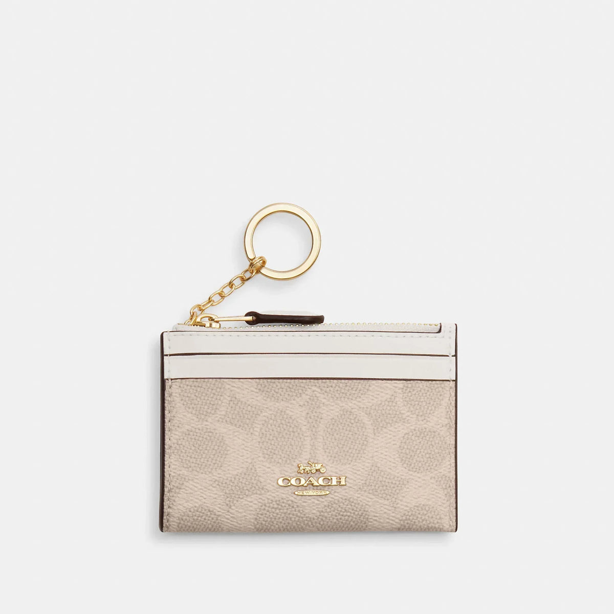 Coach Outlet Mini Skinny Id Case In Signature Canvas