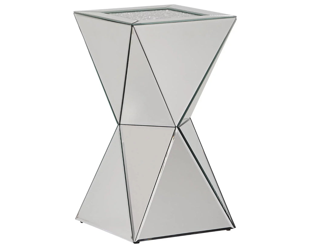 Contemporary Accent Table Mirror Silver Finish C59664