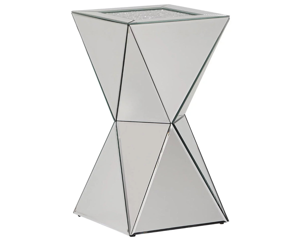 Contemporary Accent Table Mirror Silver Finish C59664