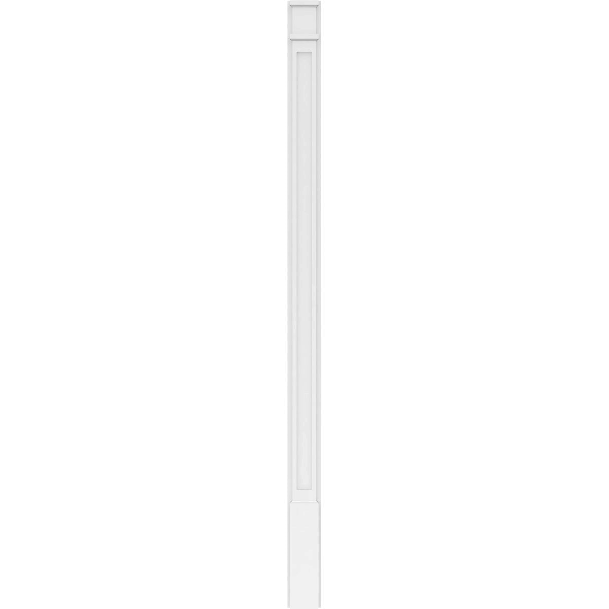 Flat Panel PVC Pilaster with Decorative Capital & Base (Pair) H18872