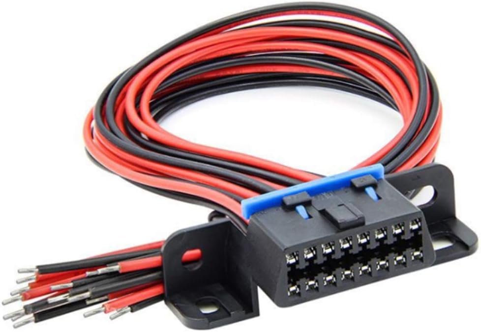 OBD2 16 Pin Female Connector with Cables Pack of 2 A9772