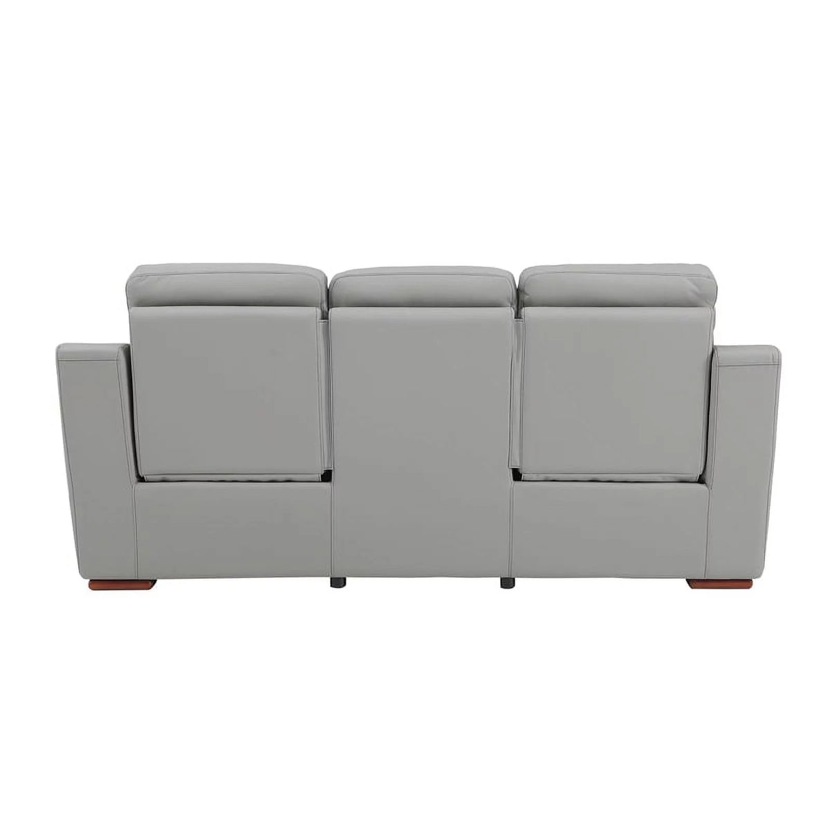 Gray Faux Leather Upholstered Sofa D937801