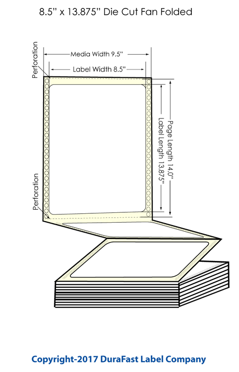 Matte Paper Labels 850/Carton A852