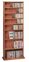 Oak Veneer Multimedia Storage Rack W79127