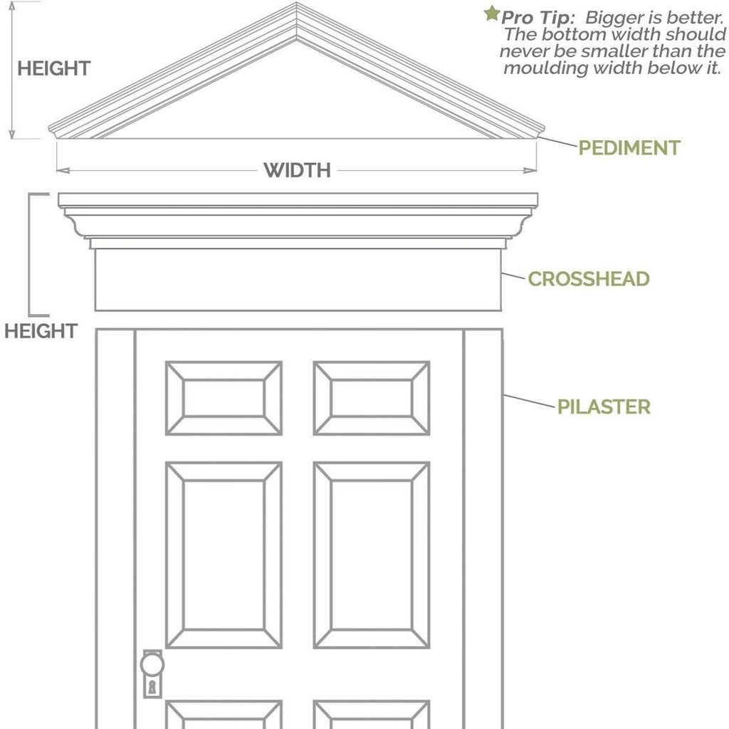 Flat Panel PVC Pilaster with Decorative Capital & Base (Pair) H18872