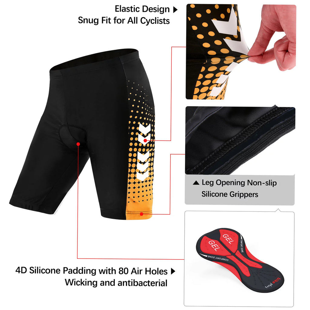 Men's Summer Cycling Jersey Set with 5D Padded Shorts V119