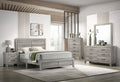 4pc King Size Gray Wooden Bedroom Set Z713