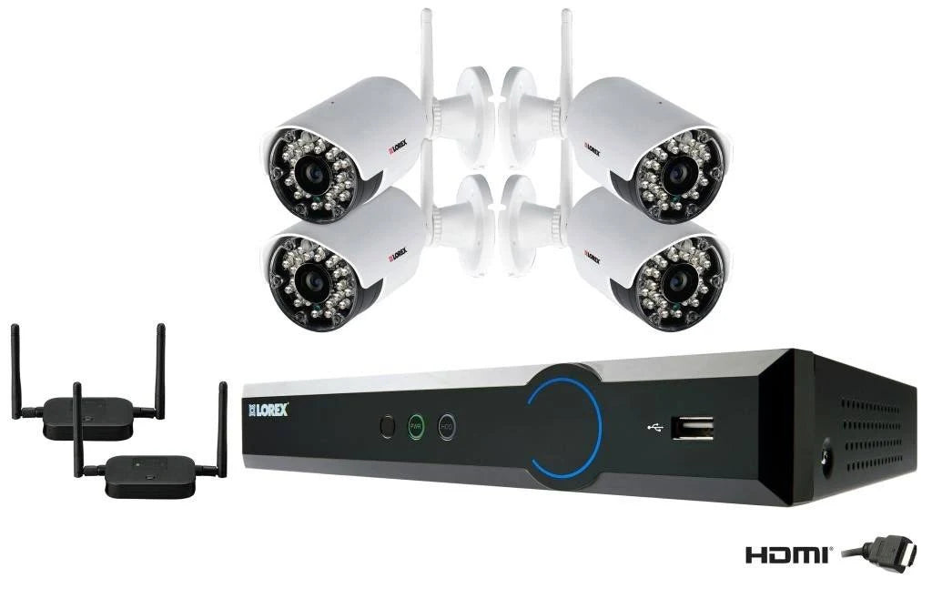 4-Channel HD 1TB DVR with 4 Wireless Cameras X96057