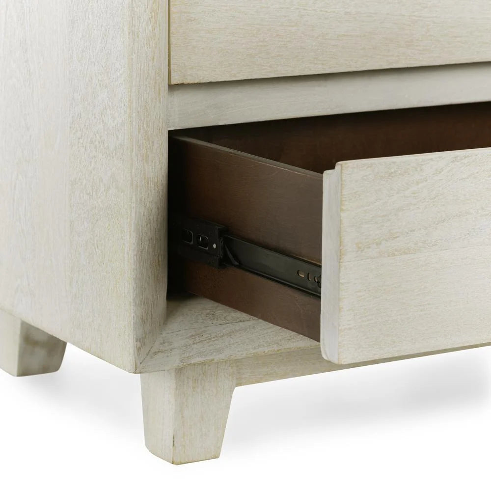 Two-Drawer Mango Wood Nightstand L94601