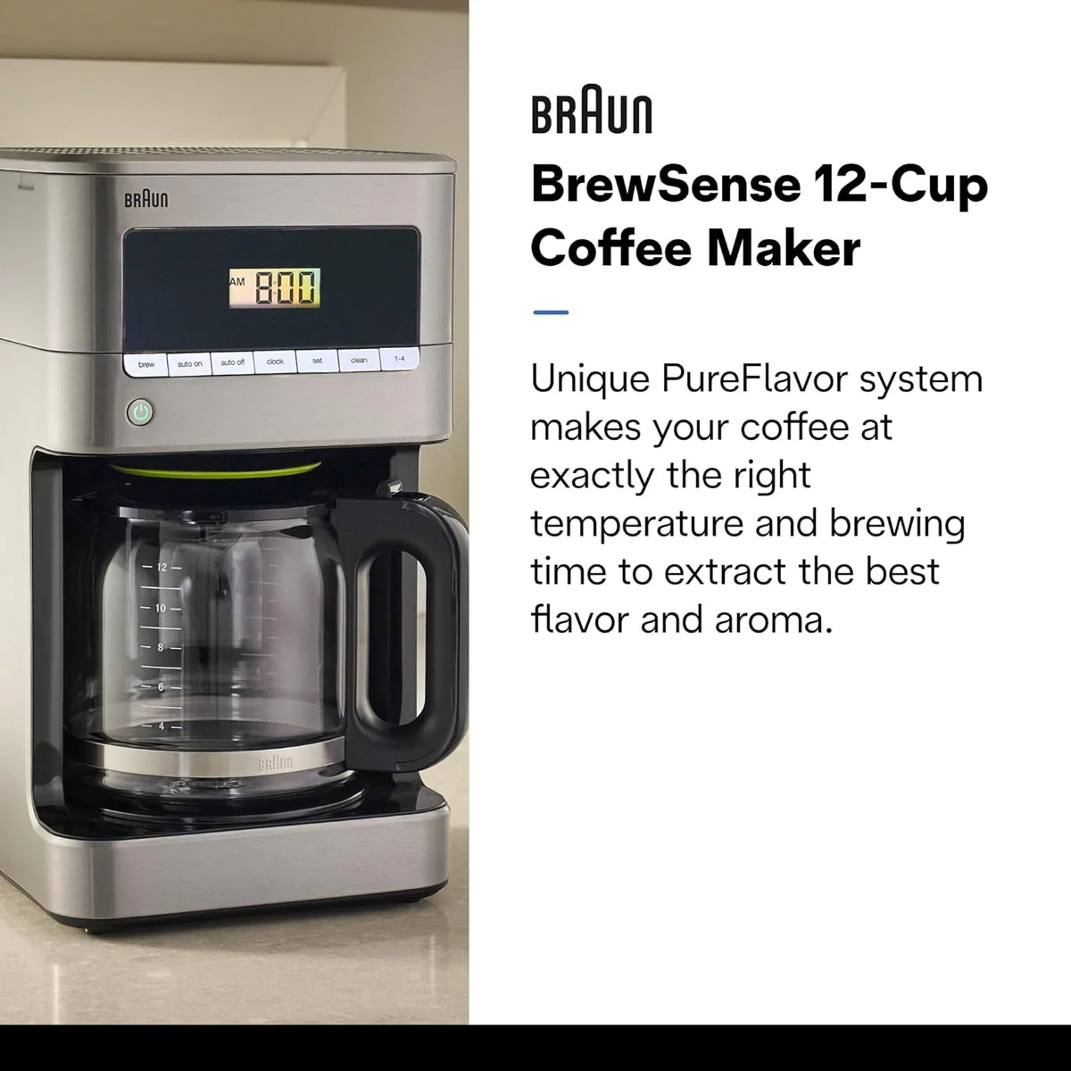 12-Cup Stainless Steel Drip Coffee Maker C574069