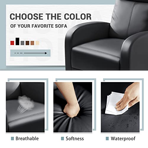 Black PU Leather Recliner Chair B60912