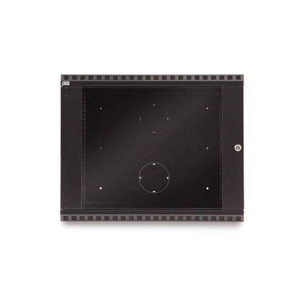 9U Swing-Out Wall Mount Cabinet with Glass Door J838285