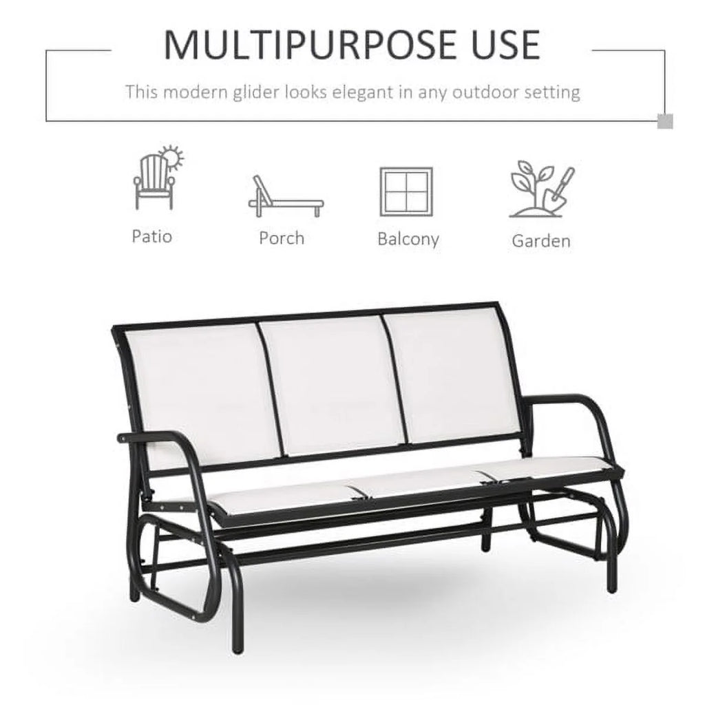 Outdoor Glider Bench for 3 S207916