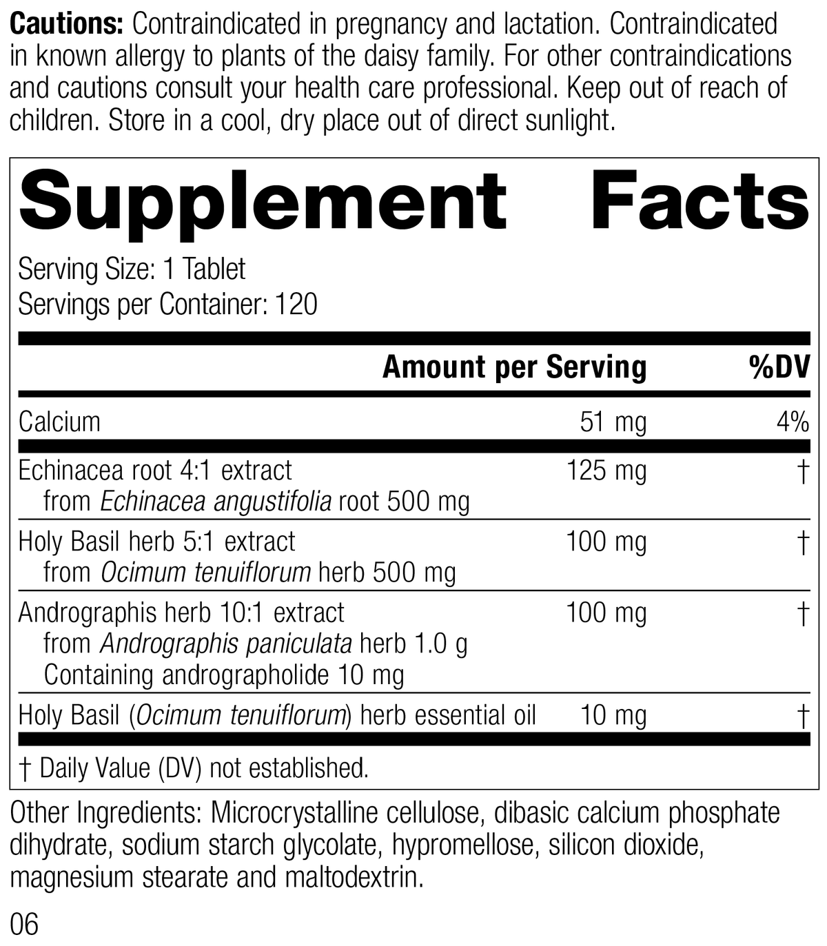 Andrographis Complex 120 Tablets O213487
