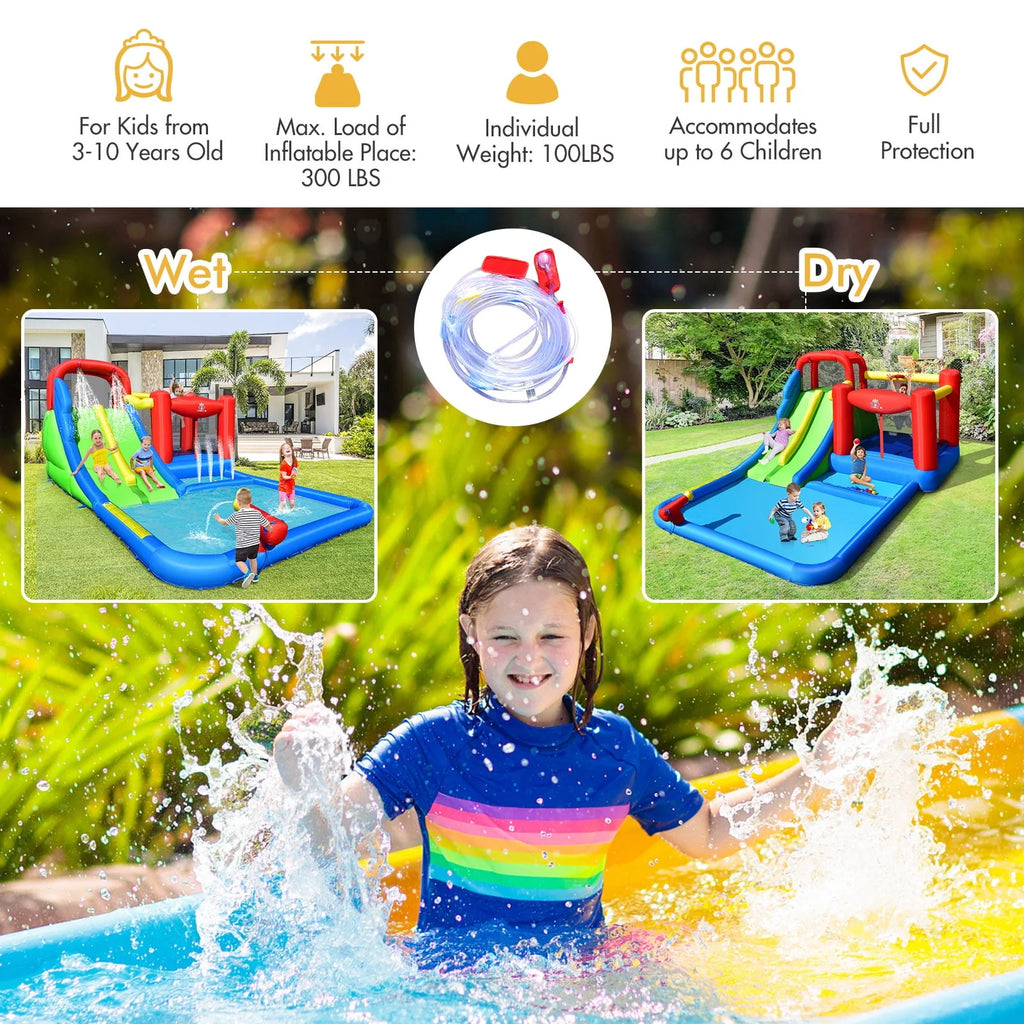 Inflatable Water Slide Kids Bounce Castle with Blower B101