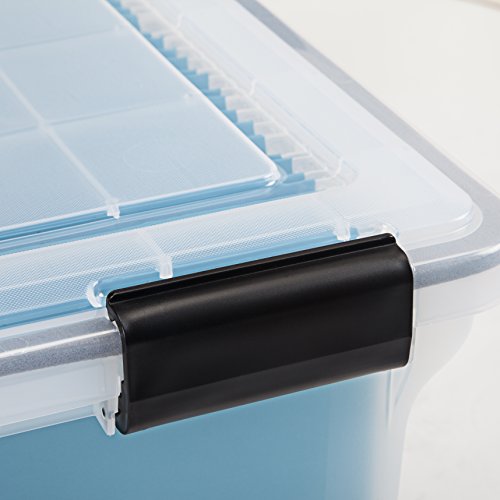 Clear 32 Qt Plastic File Box 4 Pack P649419