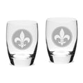 Double Old Fashion Glass Set of 2 I237
